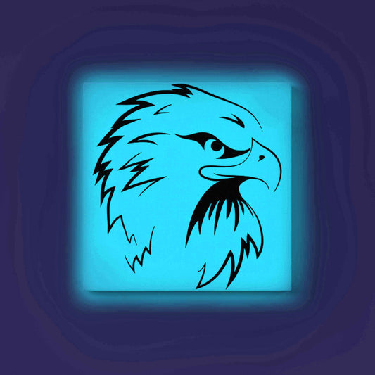 Eagle Head Canvas DIY Painting – Glow in the Dark Kit for Adults & Kids | Eazy Arts DIY Art Set with Brushes - GID-ANM-013