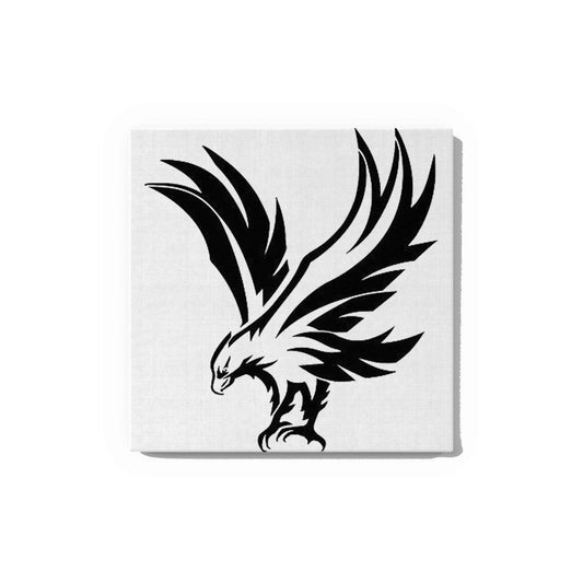 Flying Eagle Canvas DIY Painting – Glow in the Dark Kit for Adults & Kids | Eazy Arts DIY Art Set with Brushes - 25 X 25 CM / Blue / Without Frames - GID-ANM-014-1