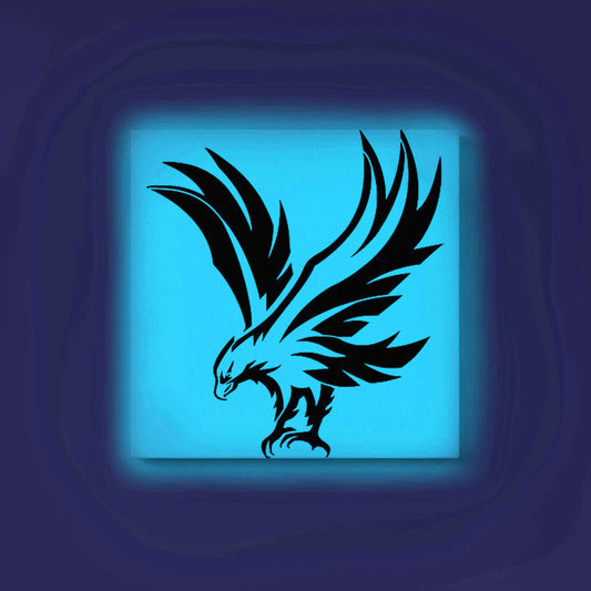 Flying Eagle Canvas DIY Painting – Glow in the Dark Kit for Adults & Kids | Eazy Arts DIY Art Set with Brushes - GID-ANM-014