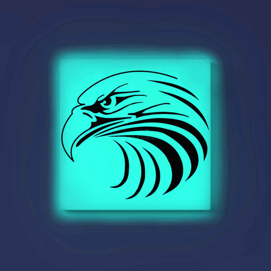 Stylized Eagle Head Canvas DIY Painting – Glow in the Dark Kit for Adults & Kids | Eazy Arts DIY Art Set with Brushes - GID-ANM-015