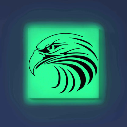 Stylized Eagle Head Canvas DIY Painting – Glow in the Dark Kit for Adults & Kids | Eazy Arts DIY Art Set with Brushes - GID-ANM-015