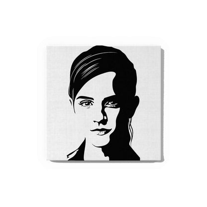 Emma Watson Portrait Canvas DIY Painting – Glow in the Dark Art Kit for Fans | Eazy Arts Paint Set with Glow Colors, Brushes & Instructions - GID-FAN-019