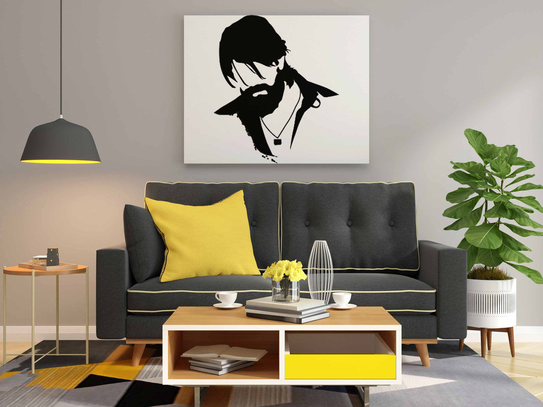 KGF Yash Glow in the Dark Painting Kit – DIY Canvas Art for Rocky Bhai Fans | Eazy Arts Paint Set with Brushes & Glow Colors - GID-FAN-021