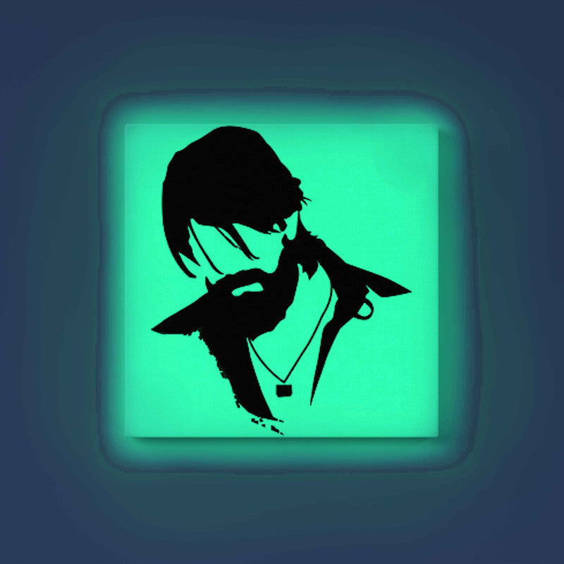 KGF Yash Glow in the Dark Painting Kit – DIY Canvas Art for Rocky Bhai Fans | Eazy Arts Paint Set with Brushes & Glow Colors - 30 X 30 CM / Cyan / Without Frames - GID-FAN-021-11