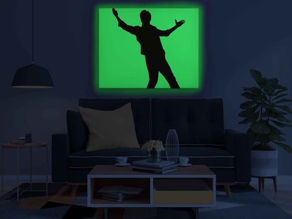 Shah Rukh Khan Signature Pose Glow in the Dark DIY Painting Kit – Iconic Bollywood Fan Art | Paint Set by Eazy Arts - GID-FAN-024