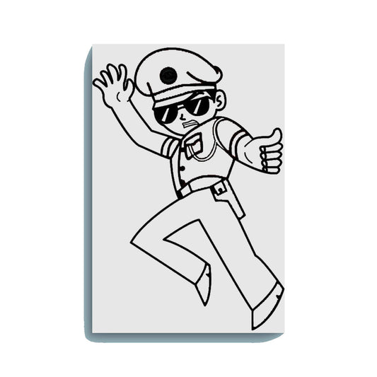 Angry Little Singham Glow in the Dark Painting Kit – DIY Super Cop Cartoon Art for Kids | Eazy Arts - Hero - GID-KID-001