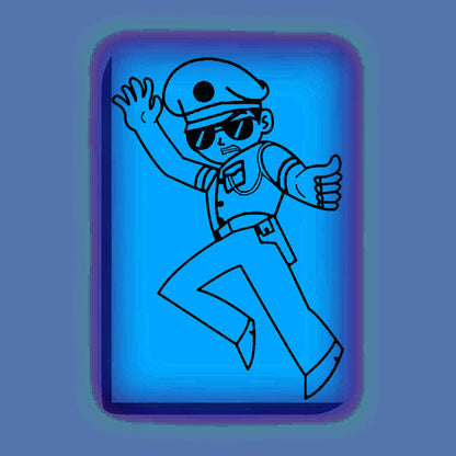 Angry Little Singham Glow in the Dark Painting Kit – DIY Super Cop Cartoon Art for Kids | Eazy Arts - Image 2 - GID-KID-001