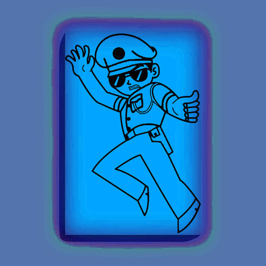 Angry Little Singham Glow in the Dark Painting Kit – DIY Super Cop Cartoon Art for Kids | Eazy Arts - Image 2 - GID-KID-001