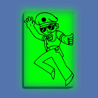 Angry Little Singham Glow in the Dark Painting Kit – DIY Super Cop Cartoon Art for Kids | Eazy Arts - Image 9 - GID-KID-001