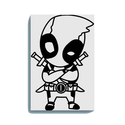 Baby Deadpool Glow in the Dark Painting Kit – DIY Superhero Cartoon Art for Kids & Fans | Eazy Arts - Hero - GID-KID-002