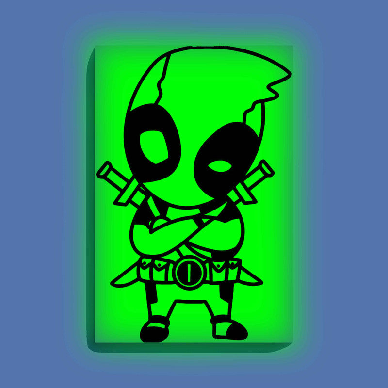 Baby Deadpool Glow in the Dark Painting Kit – DIY Superhero Cartoon Art for Kids & Fans | Eazy Arts - Image 9 - GID-KID-002