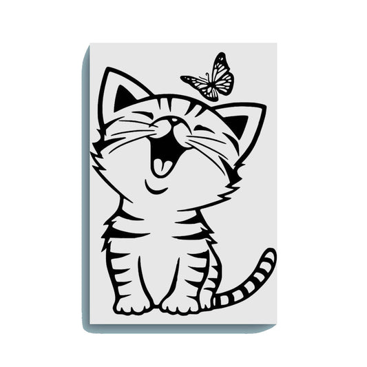 Cute Kitten with Butterfly Glow in the Dark Painting Kit – DIY Animal Art for Kids | Eazy Arts - Hero - GID-KID-006