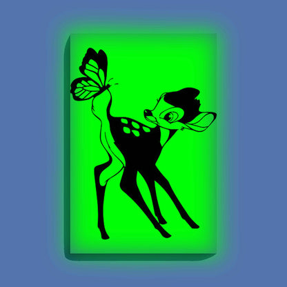 Cute Deer with Butterfly Glow in the Dark Painting Kit – DIY Animal Wall Art for Kids | Eazy Arts - Image 9 - GID-KID-007