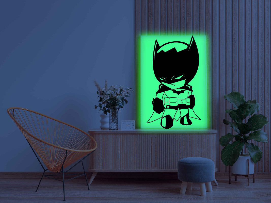 Kid Batman Glow in the Dark Painting Kit – DIY Superhero Wall Art for Kids | Eazy Arts - Image 2 - GID-KID-008