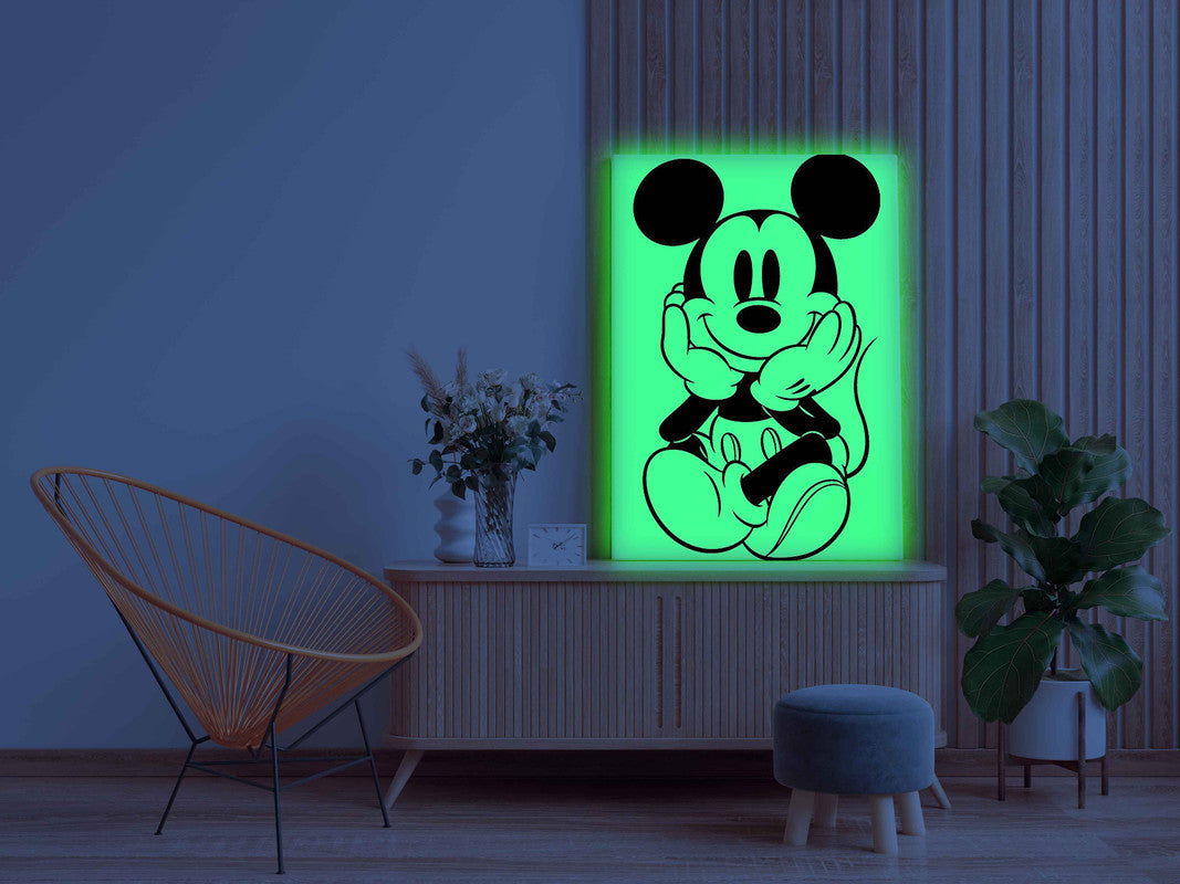 Mickey Mouse Glow in the Dark Painting Kit – DIY Cartoon Art for Kids | Eazy Arts - Image 4 - GID-KID-009