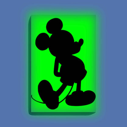 Mickey Mouse Silhouette Glow in the Dark Painting Kit – DIY Cartoon Canvas for Kids | Eazy Arts - Image 9 - GID-KID-010
