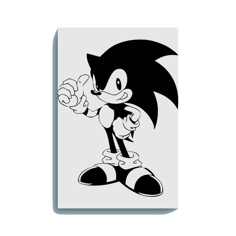 Sonic Thumbs Up Glow in the Dark Painting Kit – DIY Canvas for Kids, Gamers & Sonic Fans | Eazy Arts - Hero - GID-KID-013