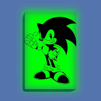 Sonic Thumbs Up Glow in the Dark Painting Kit – DIY Canvas for Kids, Gamers & Sonic Fans | Eazy Arts - Image 9 - GID-KID-013