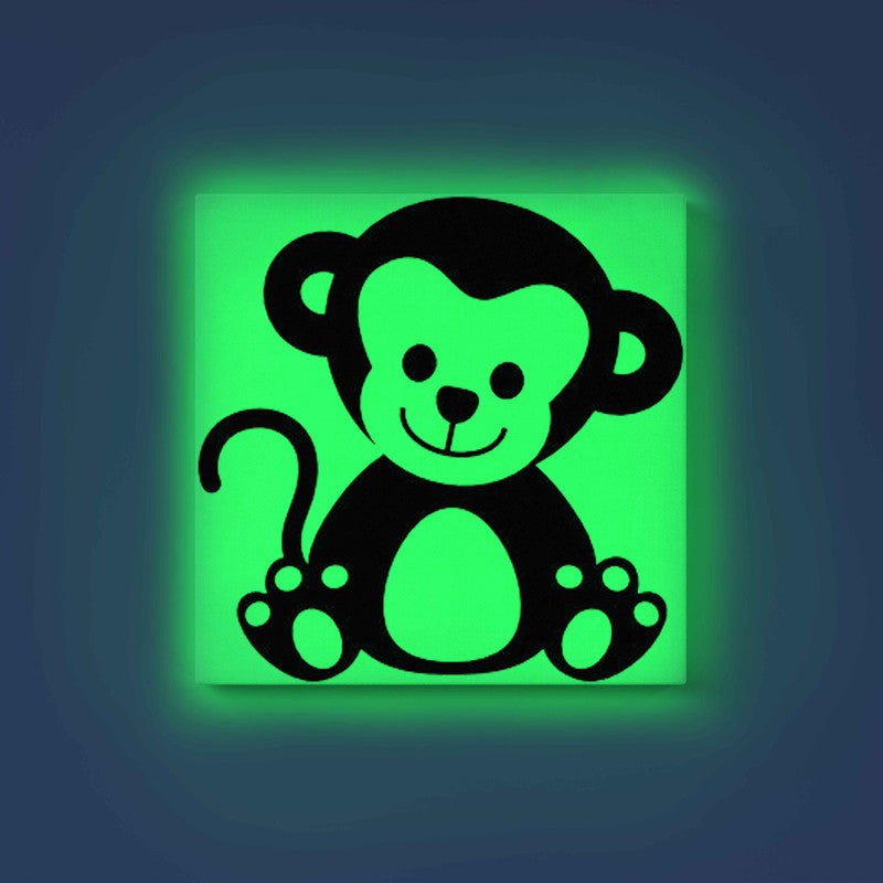 Baby Monkey Glow in the Dark Painting Kit – DIY Canvas Art for Kids & Jungle Animal Lovers | Eazy Arts - Image 9 - GID-KID-014