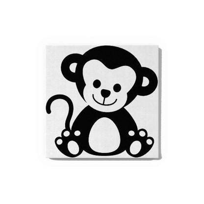 Baby Monkey Glow in the Dark Painting Kit – DIY Canvas Art for Kids & Jungle Animal Lovers | Eazy Arts - Hero - GID-KID-014