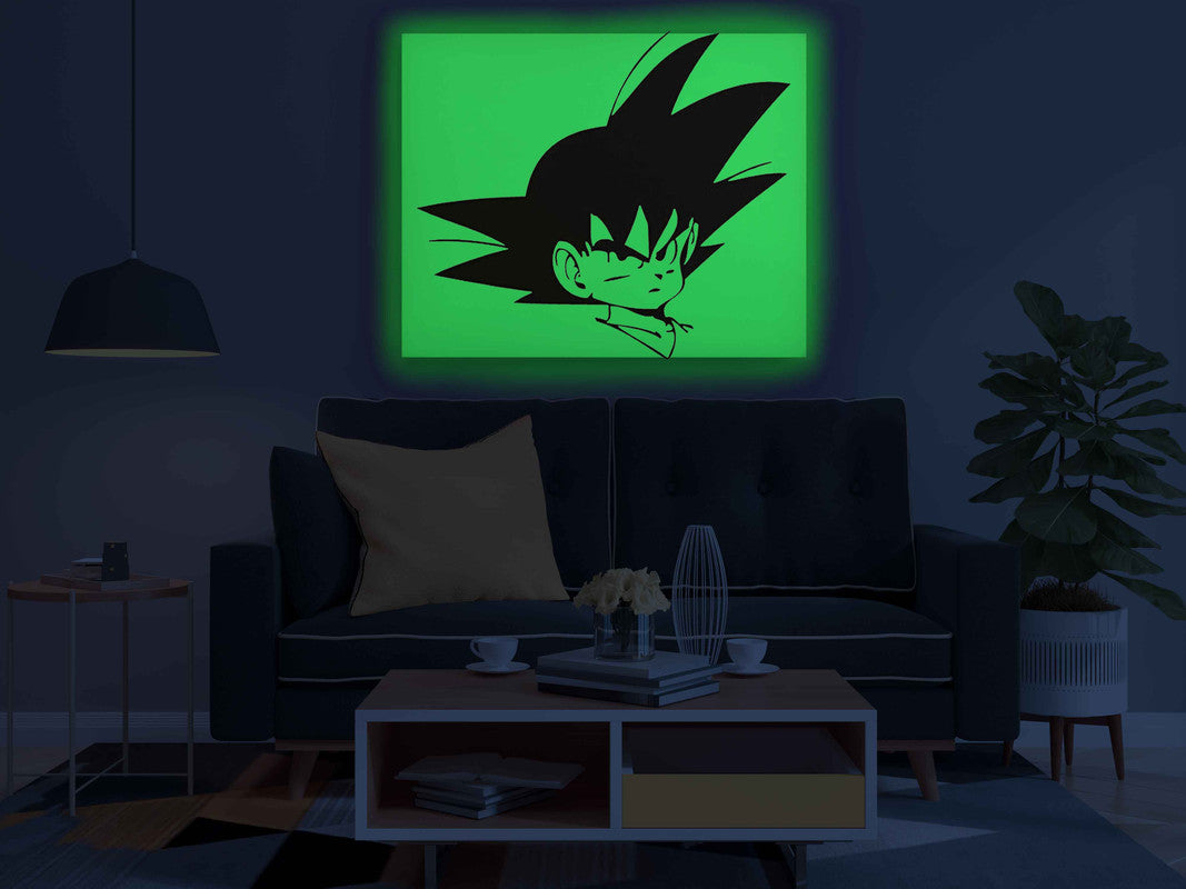 Goku Glow in the Dark Painting Kit – Dragon Ball Z Anime Character DIY Canvas Art | Eazy Arts - Image 4 - GID-KID-016