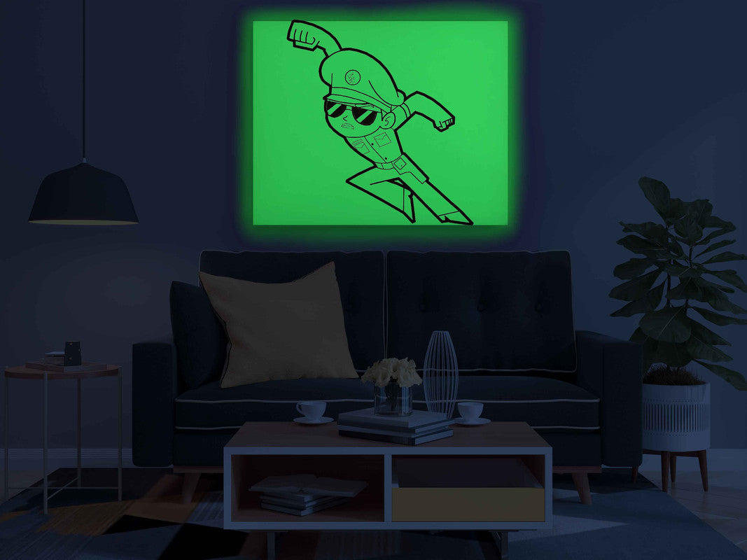 Little Singham Glow in the Dark Painting Kit – DIY Canvas Art for Kids | Eazy Arts - Image 4 - GID-KID-018
