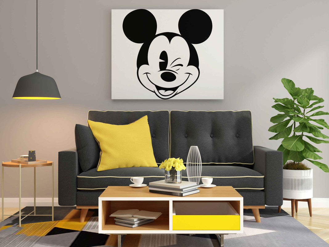 Mickey Mouse Glow in the Dark Painting Kit – Iconic Winking Face DIY Art for Kids | Eazy Arts - Image 3 - GID-KID-019