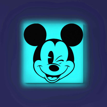 Mickey Mouse Glow in the Dark Painting Kit – Iconic Winking Face DIY Art for Kids | Eazy Arts - Image 2 - GID-KID-019