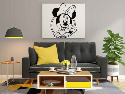 Minnie Mouse Glow in the Dark Painting Kit – Cute Bow Pose DIY Art for Kids | Eazy Arts - Image 3 - GID-KID-020