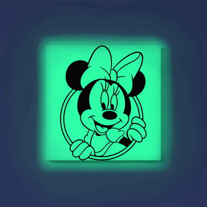 Minnie Mouse Glow in the Dark Painting Kit – Cute Bow Pose DIY Art for Kids | Eazy Arts - Image 8 - GID-KID-020