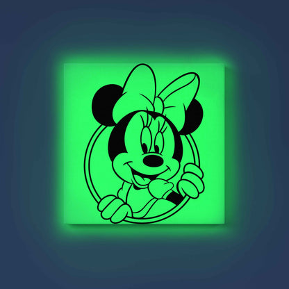 Minnie Mouse Glow in the Dark Painting Kit – Cute Bow Pose DIY Art for Kids | Eazy Arts - Image 9 - GID-KID-020