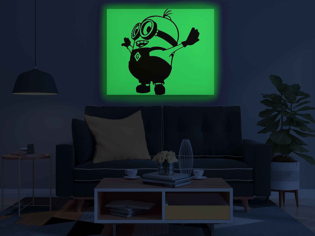 Minion Glow in the Dark Painting Kit – Joyful Pose DIY Art Activity for Kids | Eazy Arts - Image 4 - GID-KID-021