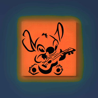 Stitch Playing Guitar Glow in the Dark Painting Kit – Fun DIY Canvas for Kids | Eazy Arts - Image 10 - GID-KID-022