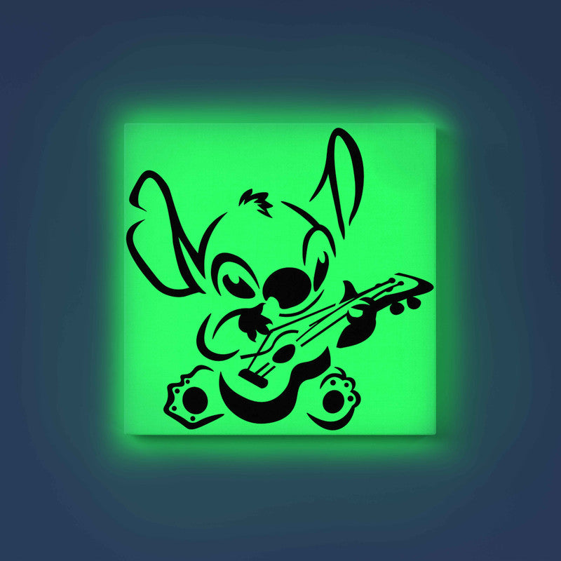 Stitch Playing Guitar Glow in the Dark Painting Kit – Fun DIY Canvas for Kids | Eazy Arts - Image 9 - GID-KID-022
