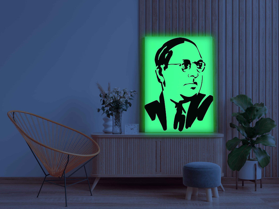 Dr. B.R. Ambedkar Glow in the Dark Painting Kit – DIY Inspirational Wall Art for Homes & Offices | Eazy Arts - Image 4 - GID-LGD-001