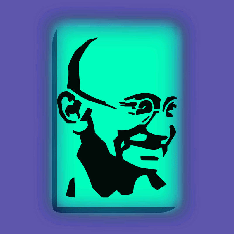 Mahatma Gandhi Glow in the Dark Painting Kit – DIY Inspirational Freedom Leader Wall Art | Eazy Arts - Image 8 - GID-LGD-003
