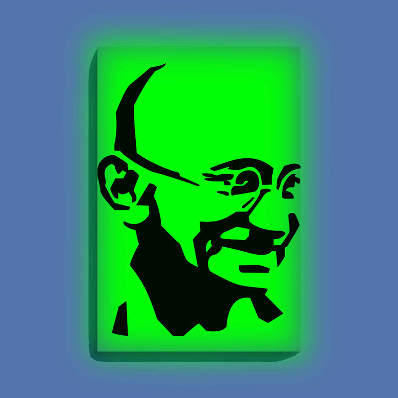 Mahatma Gandhi Glow in the Dark Painting Kit – DIY Inspirational Freedom Leader Wall Art | Eazy Arts - Image 9 - GID-LGD-003