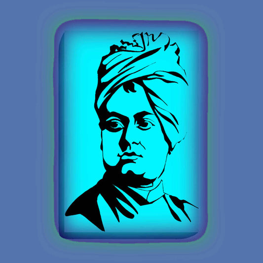 Swami Vivekananda Glow in the Dark Painting Kit – DIY Inspirational Monk Portrait Art | Eazy Arts - Image 2 - GID-LGD-006
