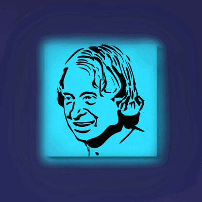 Dr. A.P.J. Abdul Kalam Glow in the Dark Painting Kit – DIY Missile Man Inspirational Wall Art | Eazy Arts - Image 2 - GID-LGD-009