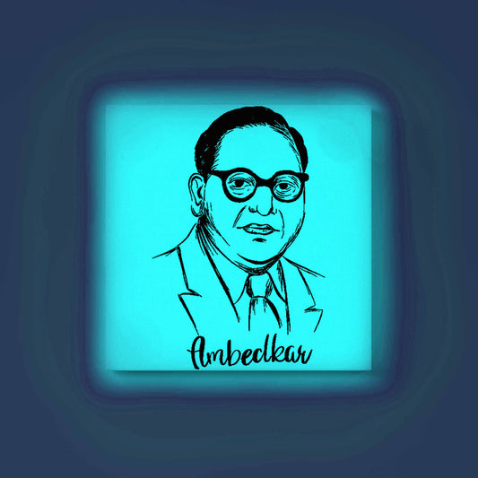Dr. B.R. Ambedkar Sketch Glow in the Dark Painting Kit – DIY Constitution Maker Portrait | Eazy Arts - Image 2 - GID-LGD-010