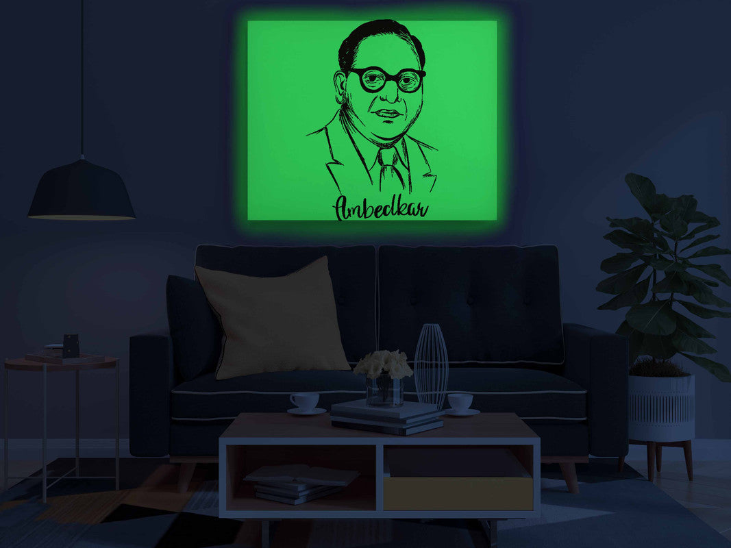 Dr. B.R. Ambedkar Sketch Glow in the Dark Painting Kit – DIY Constitution Maker Portrait | Eazy Arts - Image 4 - GID-LGD-010