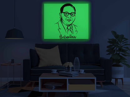 Dr. B.R. Ambedkar Sketch Glow in the Dark Painting Kit – DIY Constitution Maker Portrait | Eazy Arts - Image 4 - GID-LGD-010