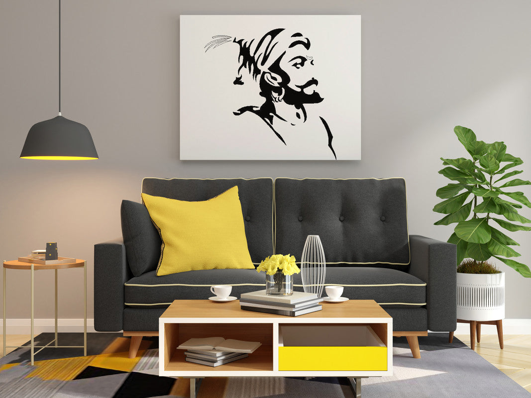 Chhatrapati Shivaji Maharaj Upward Glance Glow in the Dark Painting Kit – DIY Visionary Warrior Art | Eazy Arts - Hero - GID-LGD-012