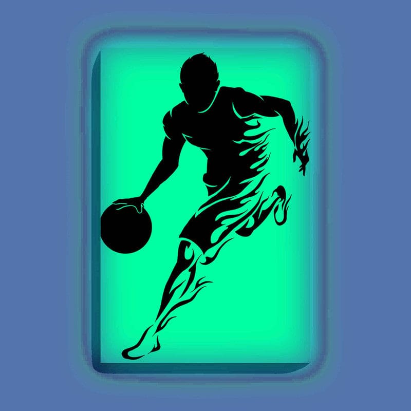Basketball Player Glow in the Dark Painting Kit – Dynamic DIY Canvas for Sports Lovers | Eazy Arts - Image 8 - GID-OTR-001