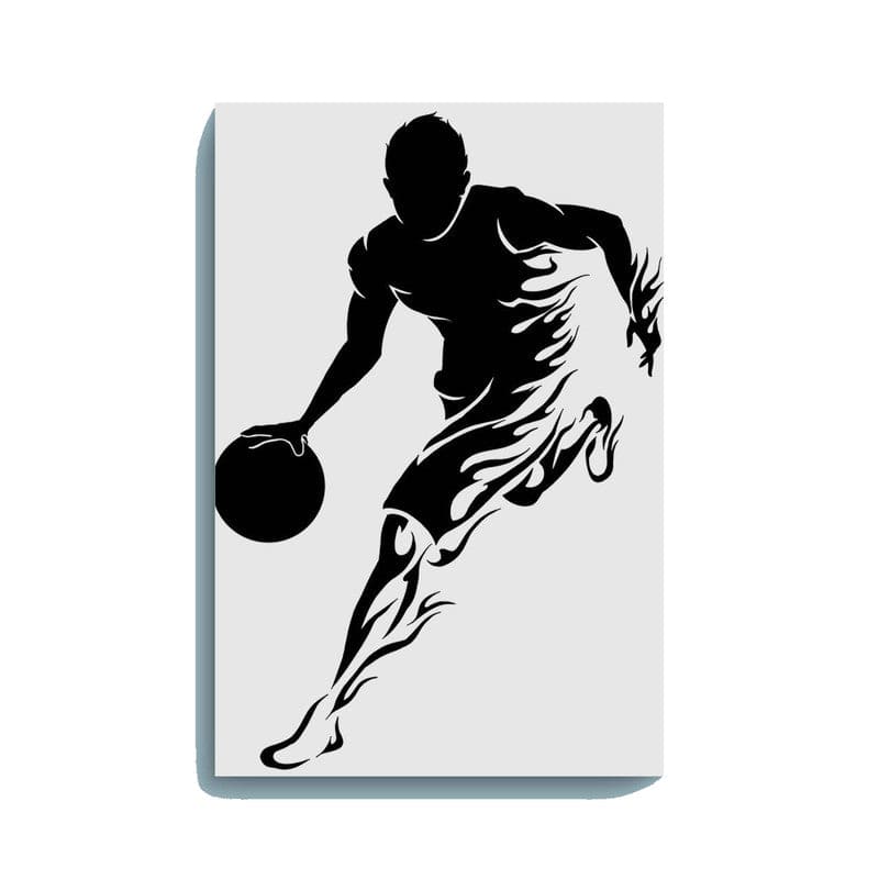 Basketball Player Glow in the Dark Painting Kit – Dynamic DIY Canvas for Sports Lovers | Eazy Arts - Hero - GID-OTR-001