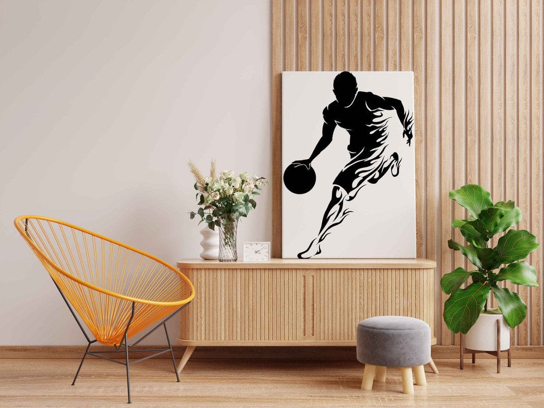 Basketball Player Glow in the Dark Painting Kit – Dynamic DIY Canvas for Sports Lovers | Eazy Arts - Image 3 - GID-OTR-001