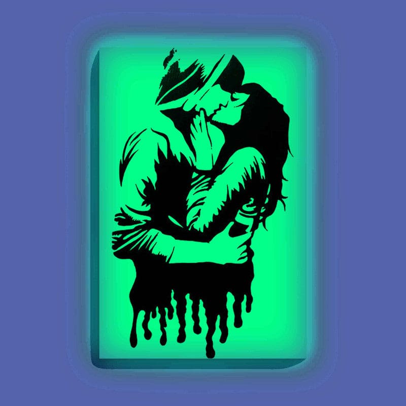 Romantic Couple Glow in the Dark Painting Kit – Passionate DIY Canvas Wall Art | Eazy Arts - Image 8 - GID-OTR-002