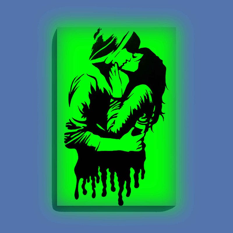 Romantic Couple Glow in the Dark Painting Kit – Passionate DIY Canvas Wall Art | Eazy Arts - Image 9 - GID-OTR-002