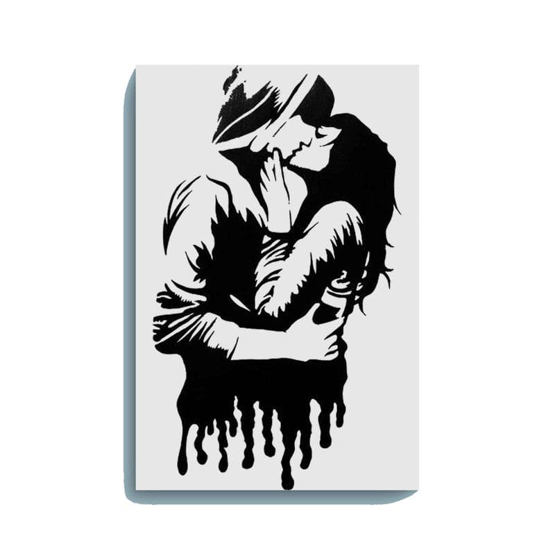 Romantic Couple Glow in the Dark Painting Kit – Passionate DIY Canvas Wall Art | Eazy Arts - Hero - GID-OTR-002