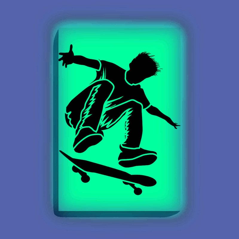 Skateboarder Glow in the Dark Painting Kit – DIY Street Style Wall Art | Eazy Arts - Image 8 - GID-OTR-003